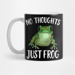 No Thoughts Just Frog Mug